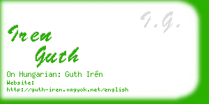 iren guth business card