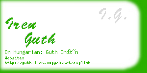 iren guth business card